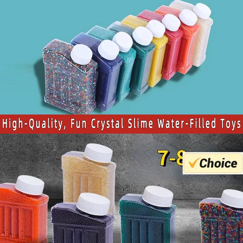 7-8mm ゲルボールガン ウォータービーズ リフィル弾 無毒 ゲルボール 楽しいクリスタルスライムおもちゃ 楽しいクリスタルスライムおもちゃ