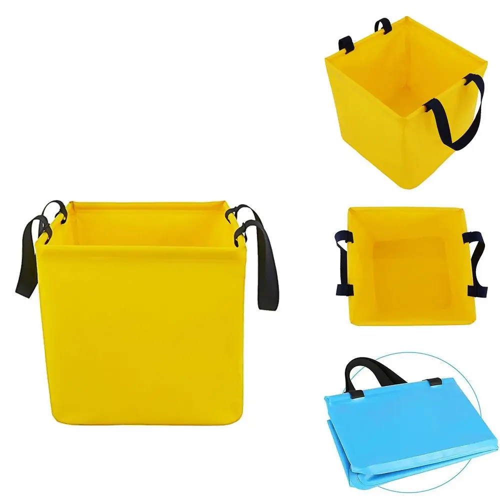Storage Organizer Square Fishing Bag Portable Folding Beach Storage Bag Simple Waterproof Car Wash Bag Mountain Climbing