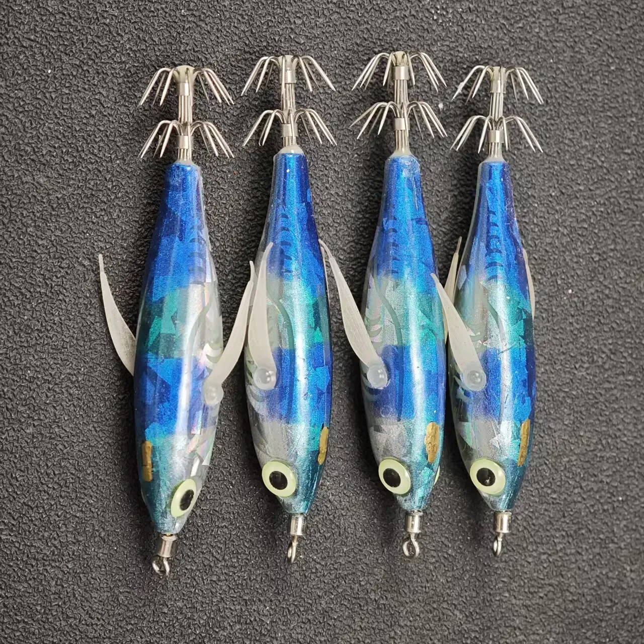 4pcs/set Glow Shrimp Lures Sal - Saltwater Fishing Hook ulasan dan harga