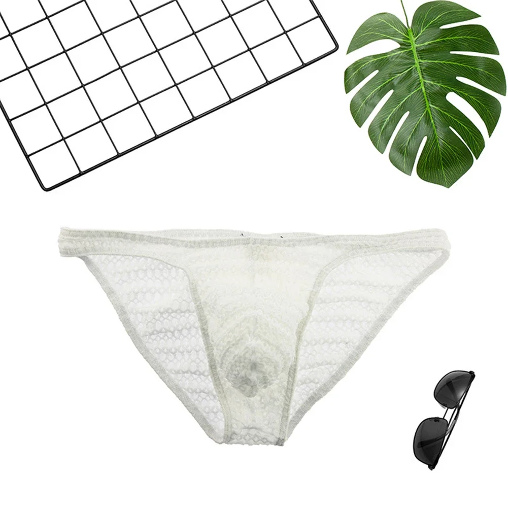 

Mens Nylon Briefs Low-rise Underwear Hip Lift Lingerie Bikini Big Pouch U Convex Panties Soft Solid G-String Seamless Thong