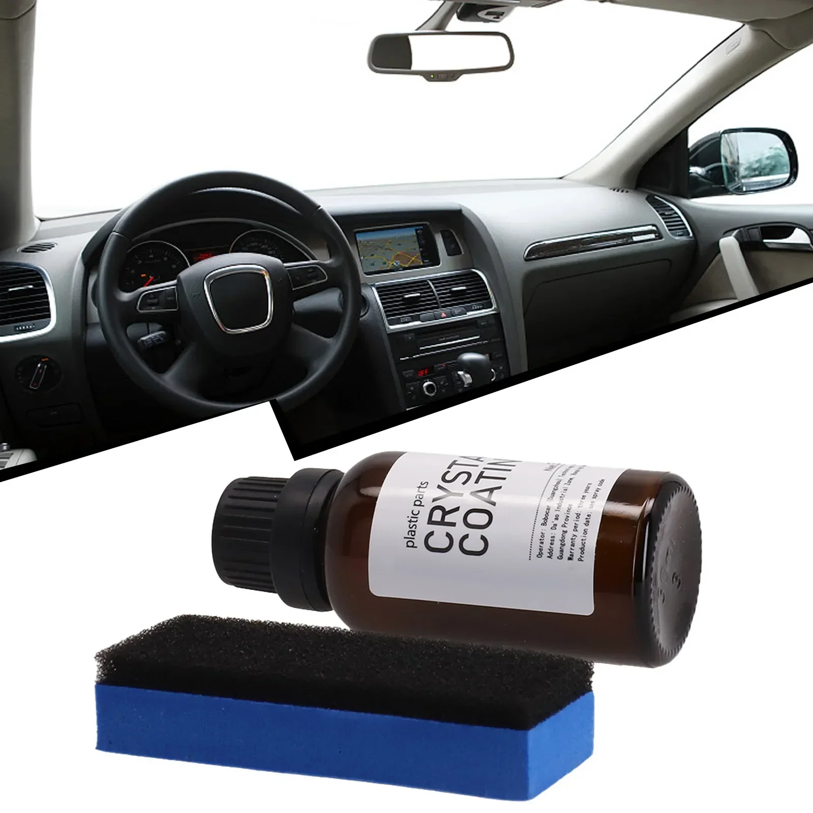 30ml Plastic Car Renovation Agent Coating Agent Car Interior Coating Interior Maintenance Plastic Parts Restoration  Wax