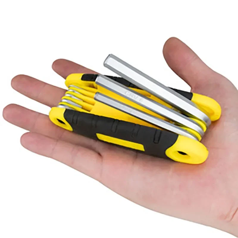 8 em 1 conjunto de chave de fenda dobrável torx chave de fenda mini bits kit hexágono torx chave de fenda phillips parafuso liso driver