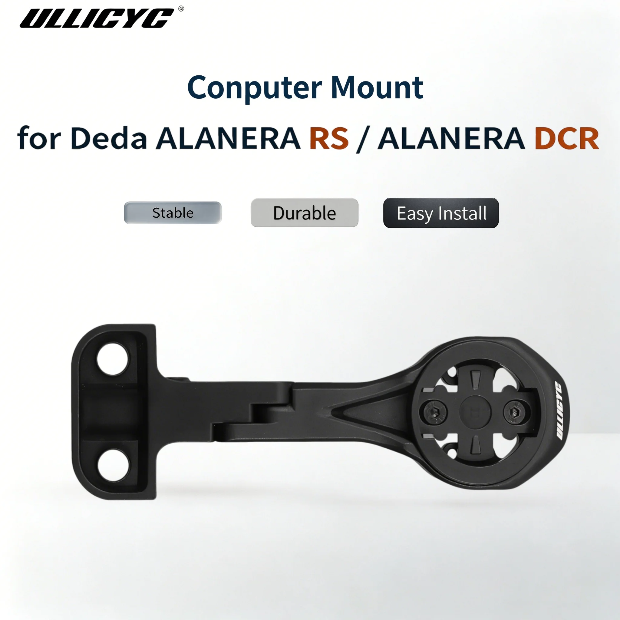 Alloy Mount for Deda ALANERA RS/ ALANERA DCR Handlebar Computer Mount Compatible with GPS/Garmin/Bryton/Wahoo/CATEYE