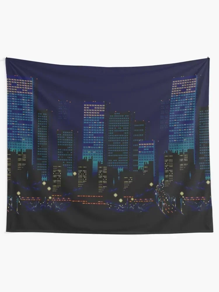 Streets of Rage 16-Bit City Tapestry Wall Decoration Items Room Decorating Aesthetic Home Decoration Accessories Tapestry