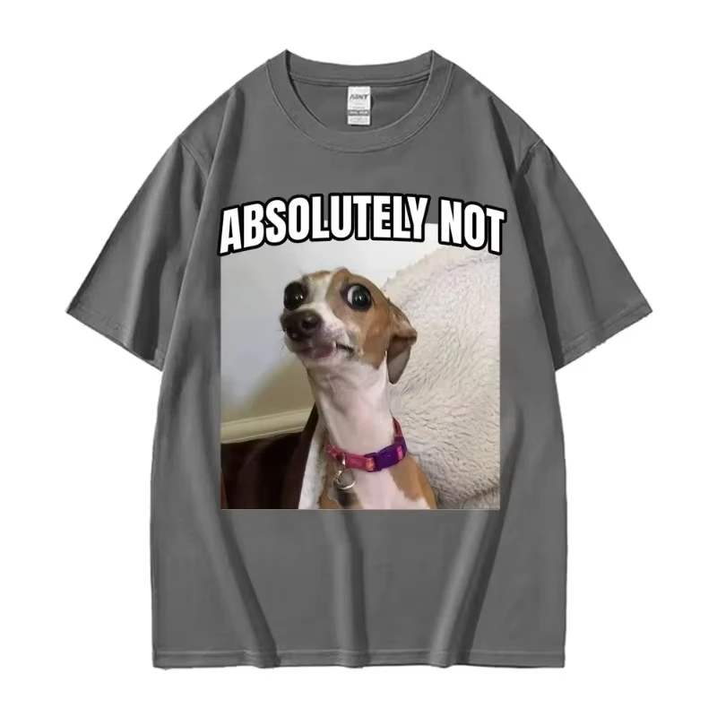 2026Funny Absolutely Not DogParody Meme GraphicsT-shirt for Men WomenHarajukuSummer Short Sleeve T Shirt Comfort Casual T-shirts
