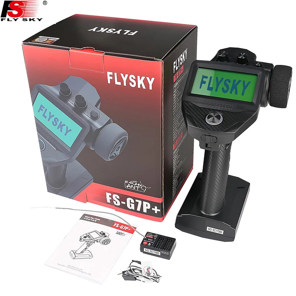 Flysky FS-G7P 2.4GHz 10CH AFHDS-3 RC Transmitter W/ FS-R11P Receiver Color Touch LCD for 1/10 1/8 RC Car Truck Boat