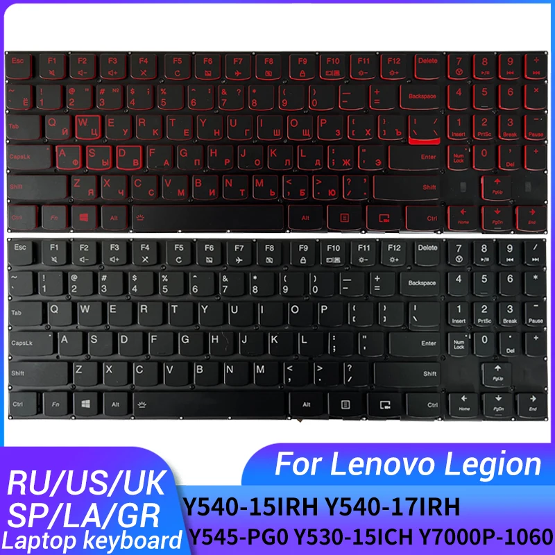 Rosyjska/amerykańska/brytyjska/hiszpańska/łacińska/niemiecka klawiatura do laptopa lenovo Legion Y540-15IRH Y540-17IRH Y545-PG0 Y530-15ICH Y7000P-1060