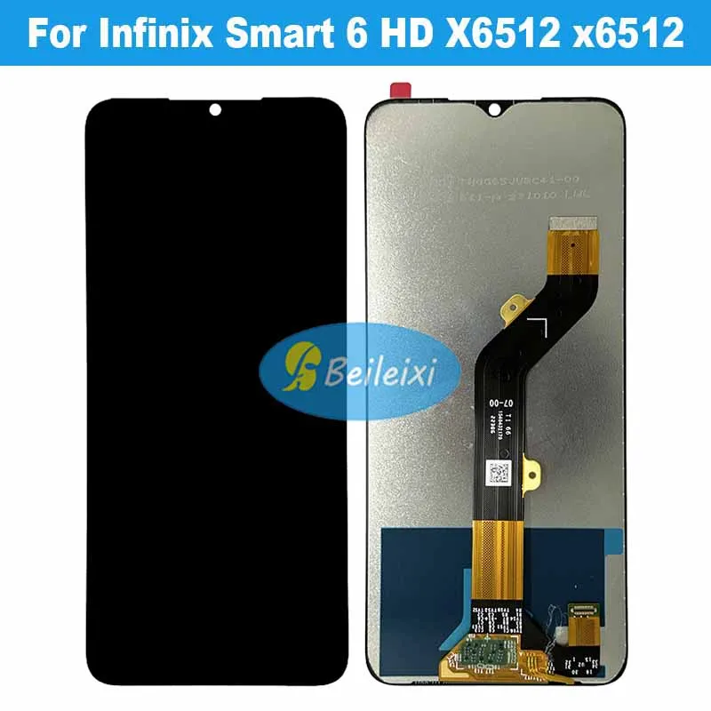 For Infinix Smart 6 HD X6512 LCD Display Touch Screen Digitizer Assembly Replacement Parts