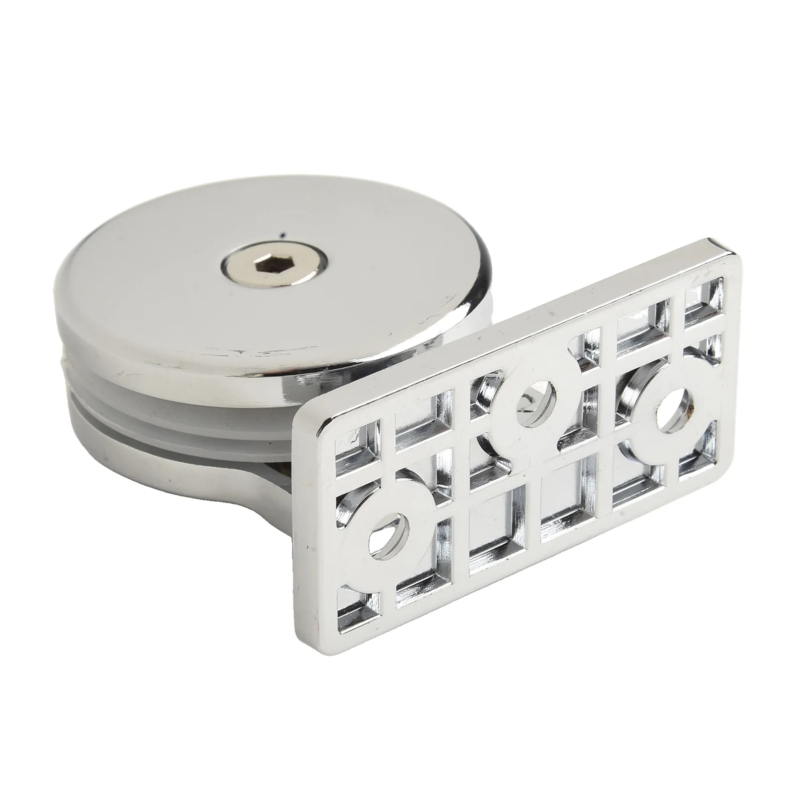 180 Degree Rotation Frameless Glass Door Hinge for Sink Shower Tray Screen with Corner Clamp Fasteners and Zinc Alloy Clamp