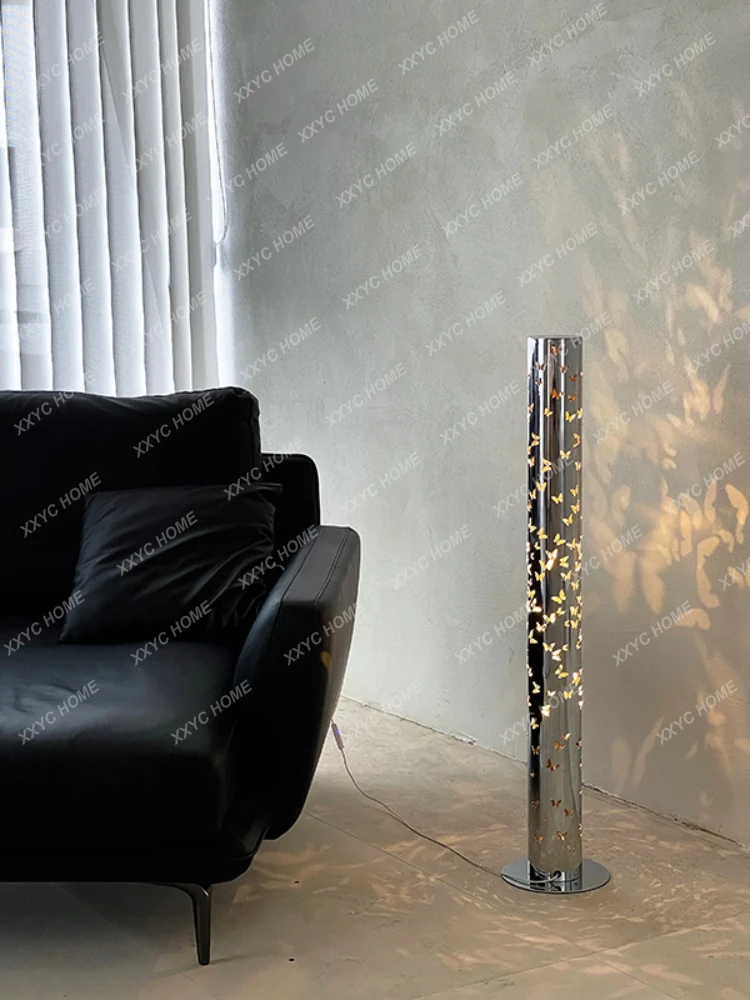 HHYY High-Grade Butterfly Floor Lamp Nordic Light Luxury Living Room