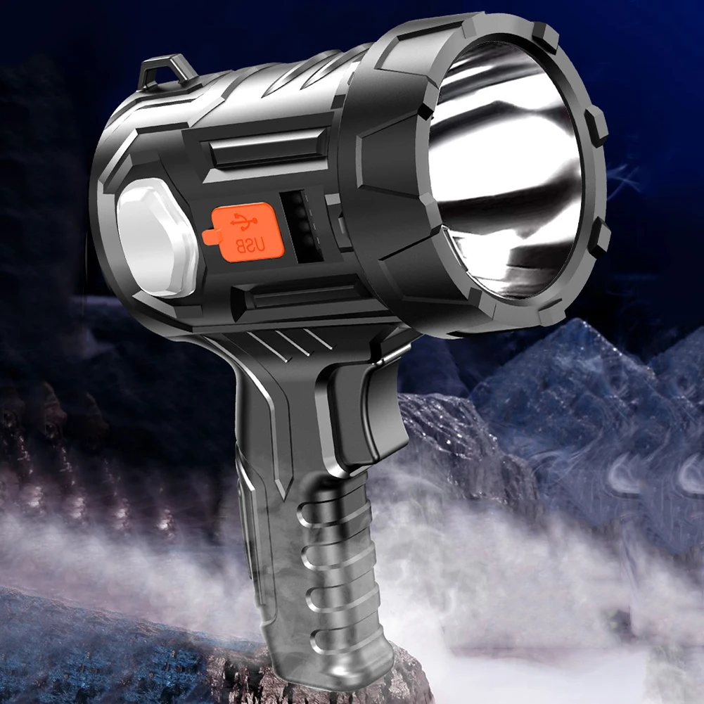 Torcia portatile impermeabile LightLED Torcia da campeggio Banca di alimentazione di emergenza Dura fino a 4-5 ore 6 marce 350LM Attrezzatura da esterno