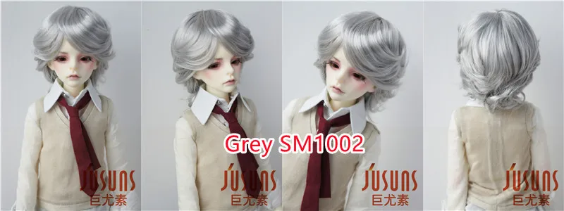 Doll Wigs JD075 1/6 1/8 1/4 1/3 Short Boyish Cupid Curls Synthetic Mohair BJD Wigs 5-6' 6-7' 7-8' 8-9' OB11 YOSD Doll Hair