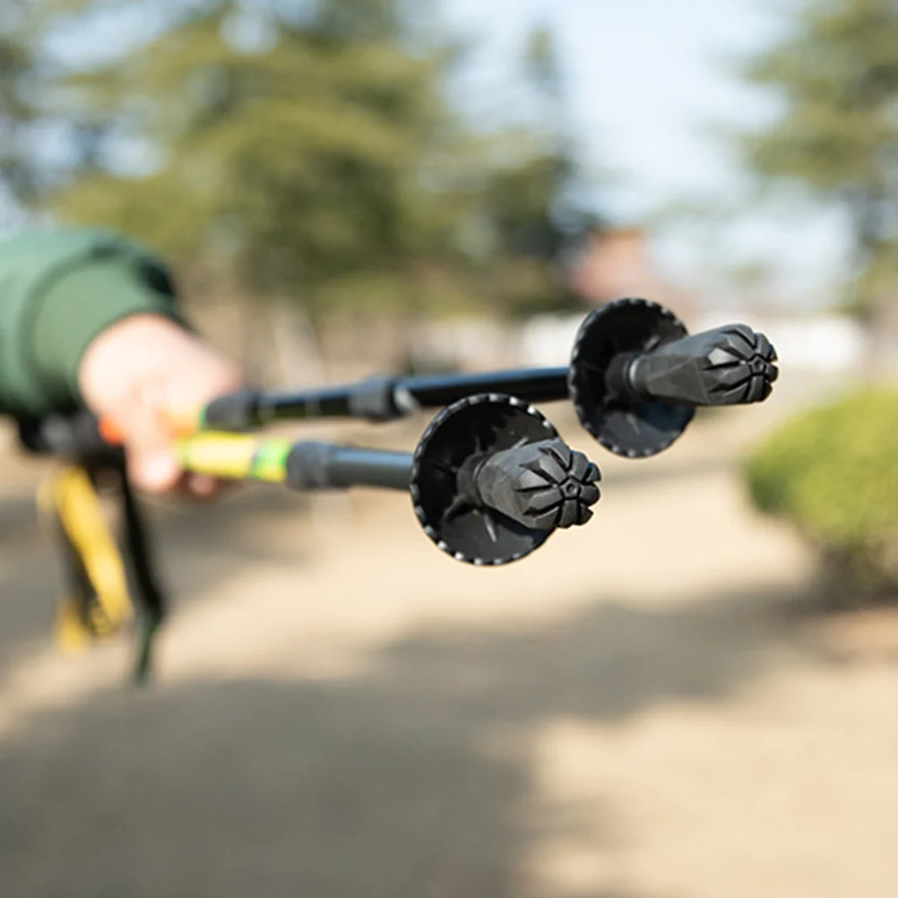 

8Pcs Durable Tpr Trekking Pole Tips Protectors Hiking Walking Stick Head Covers Replacement Accessories Trekking Cane Tip