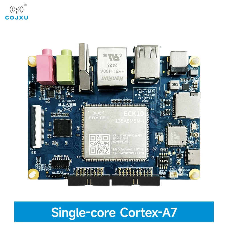 STM32MP135 Industrial Grade Single Board 650MHZ 512MB COJXU ECB10-135A5M5M-I Gigabit Ethernet PICO-ITX ARM A7 Low Power Small