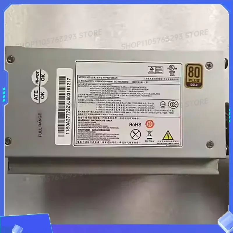 800W Power Supply for C20 FSP800-09LEN 54Y8840 Server Workstation PSU Replacement Unit High Efficiency Stable