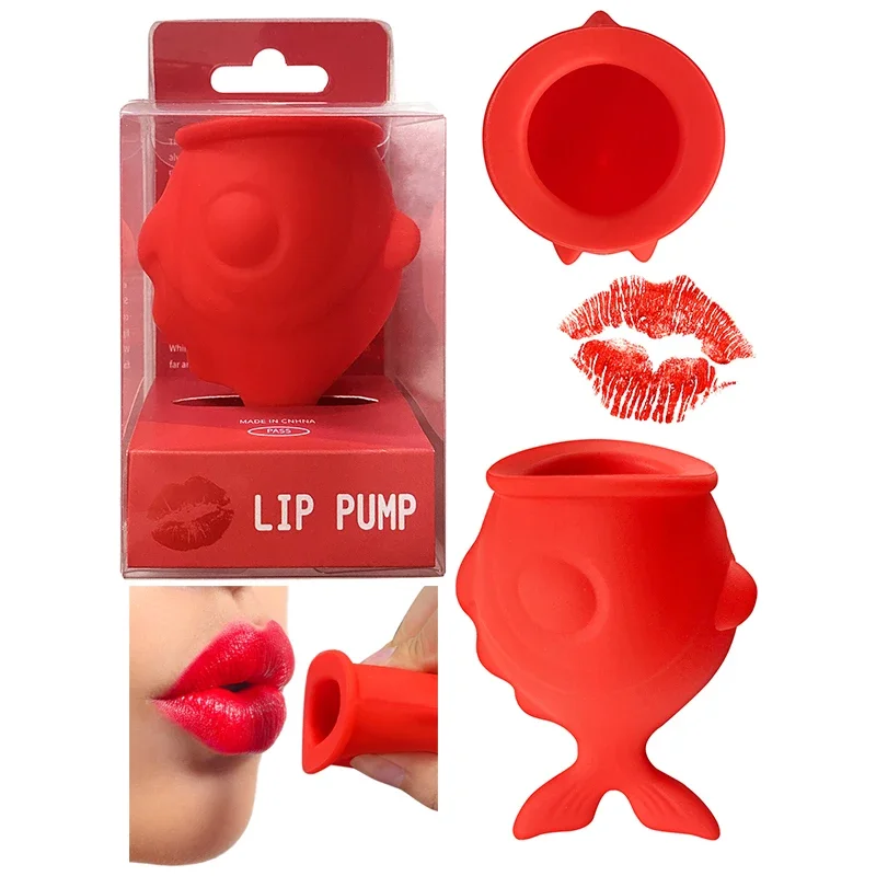 Silicone Lip Pump,Lip Enlarger Make Lips Sexy Bigger Thicker,Lips Care Beauty Lip Mouth Tools Lasting Glossy Lip Plumper