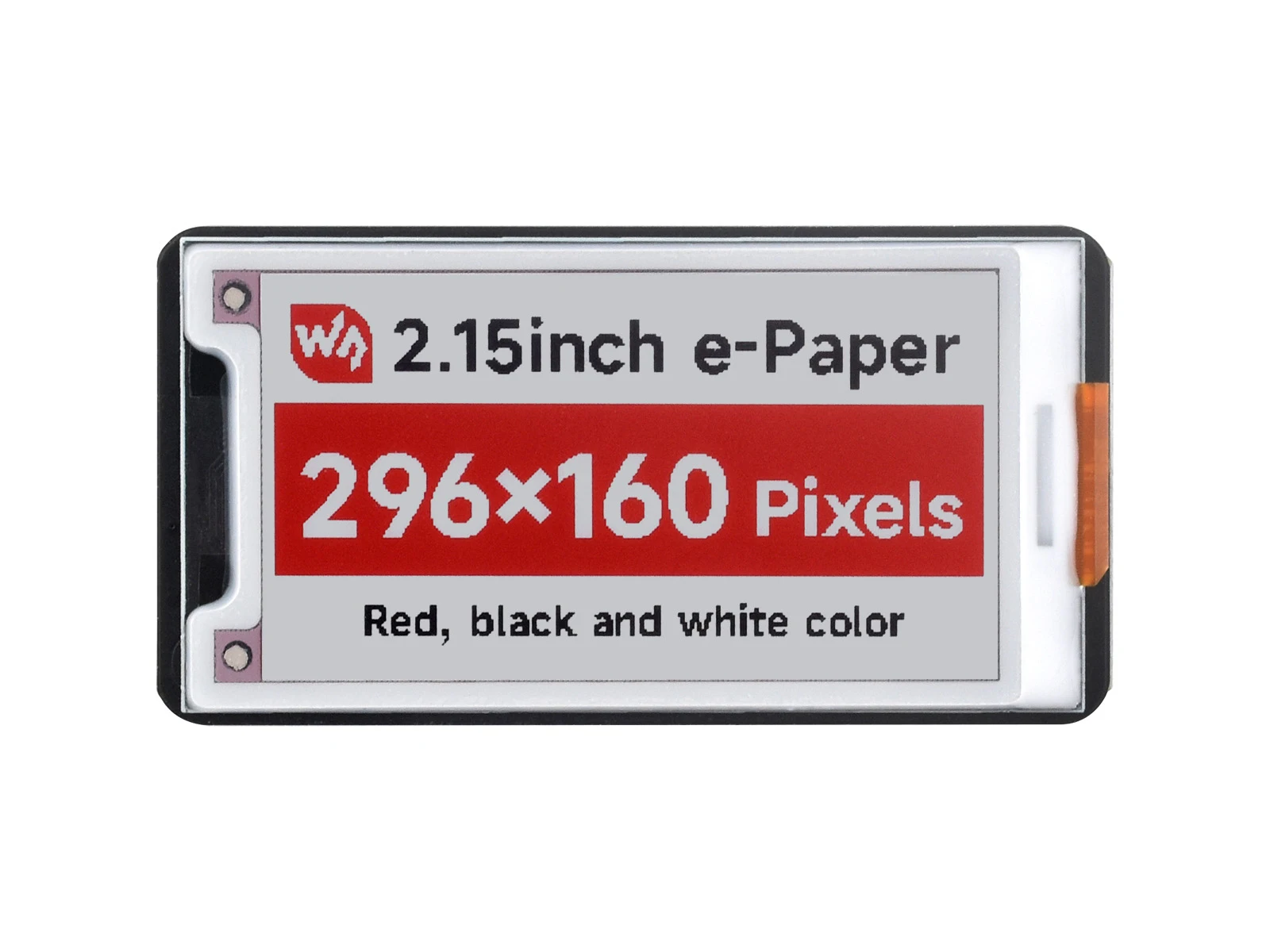 2.15inch e-Paper HAT+ (B),E-Ink Display, 296x160, Red/Black/White, SPI Interface,Low Power,Paper-Like Effect Without Electricity