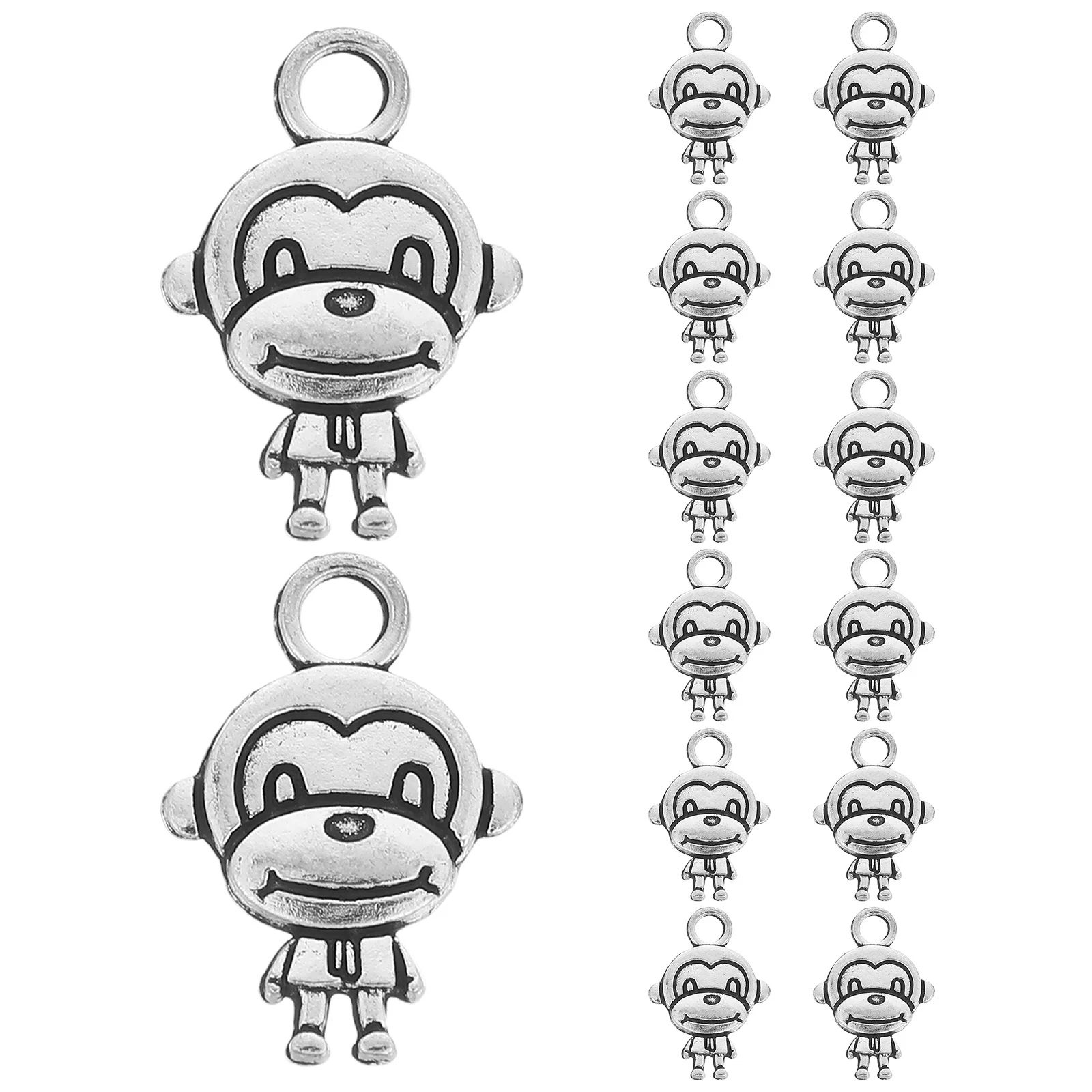 

20Pcs Alloy Monkey Pendant Charms DIY Jewelry Making Accessories Unique Shape Design for Necklace Bracelet Alloy Pendant Charm