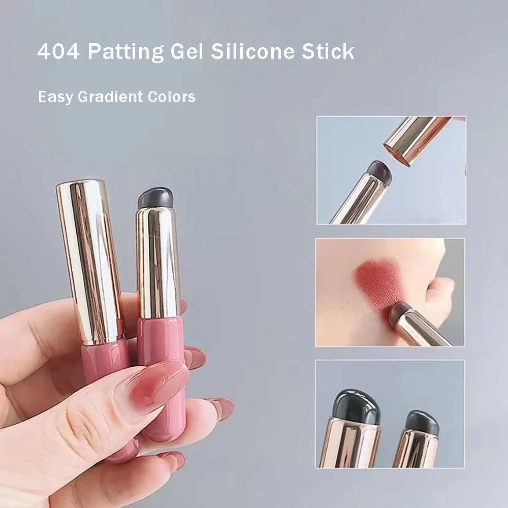 Easy Halo Dying Gel Polish Silicone Brush Portable Mistiness Patting Gel Tool Multiused Gradient Style Nail Art Brush Sticks 404