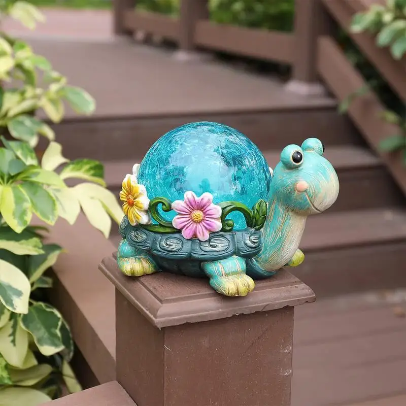 樹脂製の庭の芝生の置物,太陽光発電の防水装飾