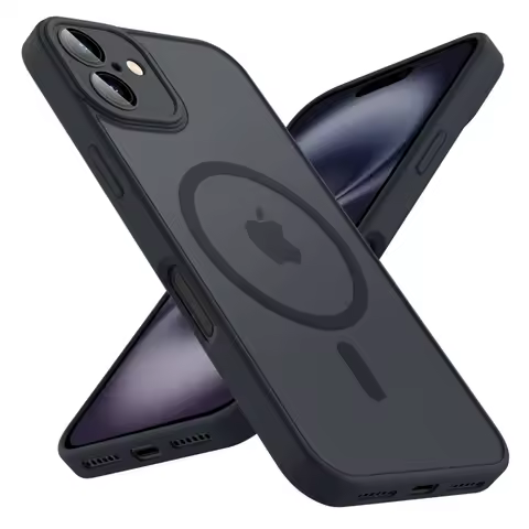 Luxury Magnetic Matte Translucent Shockproof Case For iPhone 11 12 13 14 15 16 Plus 17 Pro Max For Magsafe Wireless Charge Cover