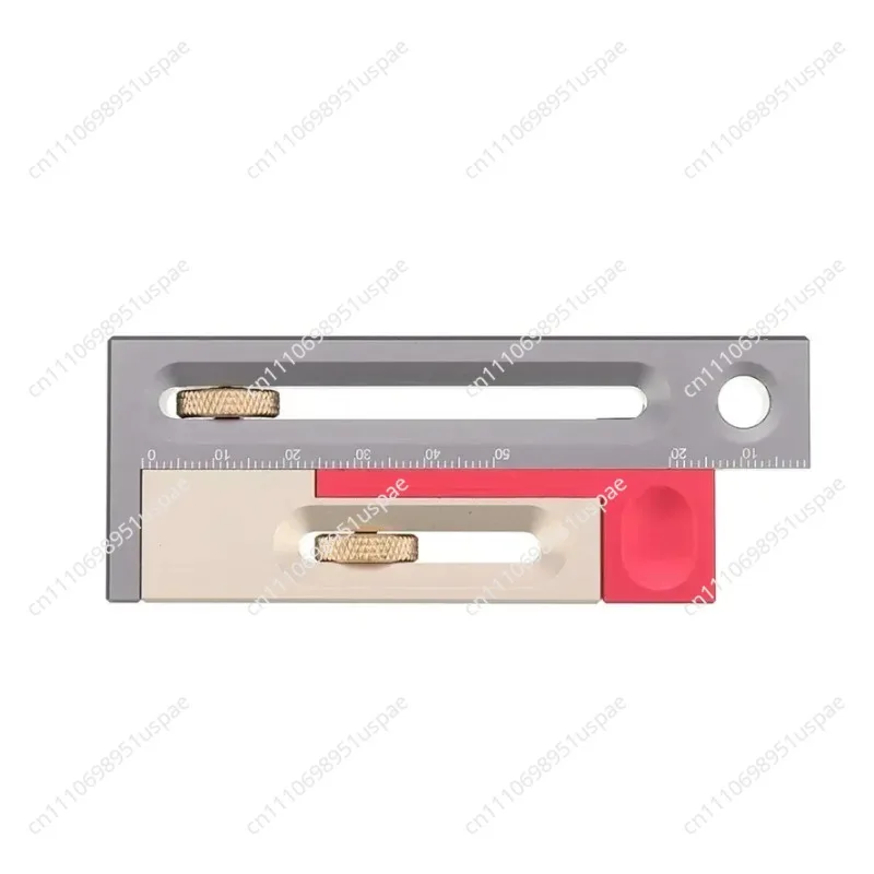 Table Saw Slot Adjuster Mortise and Tenon Tool Woodworking Movable Measuring Block