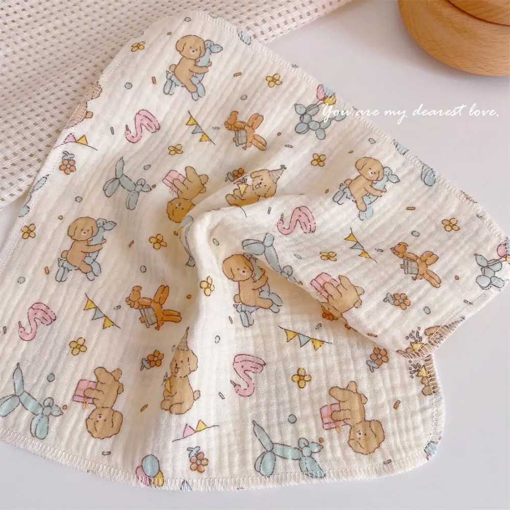 

Cotton Baby Face Towel Floral Print Infant Bib Soft Saliva Towel Square Feeding Burp Cloths Children's Absorbent Handkerchief