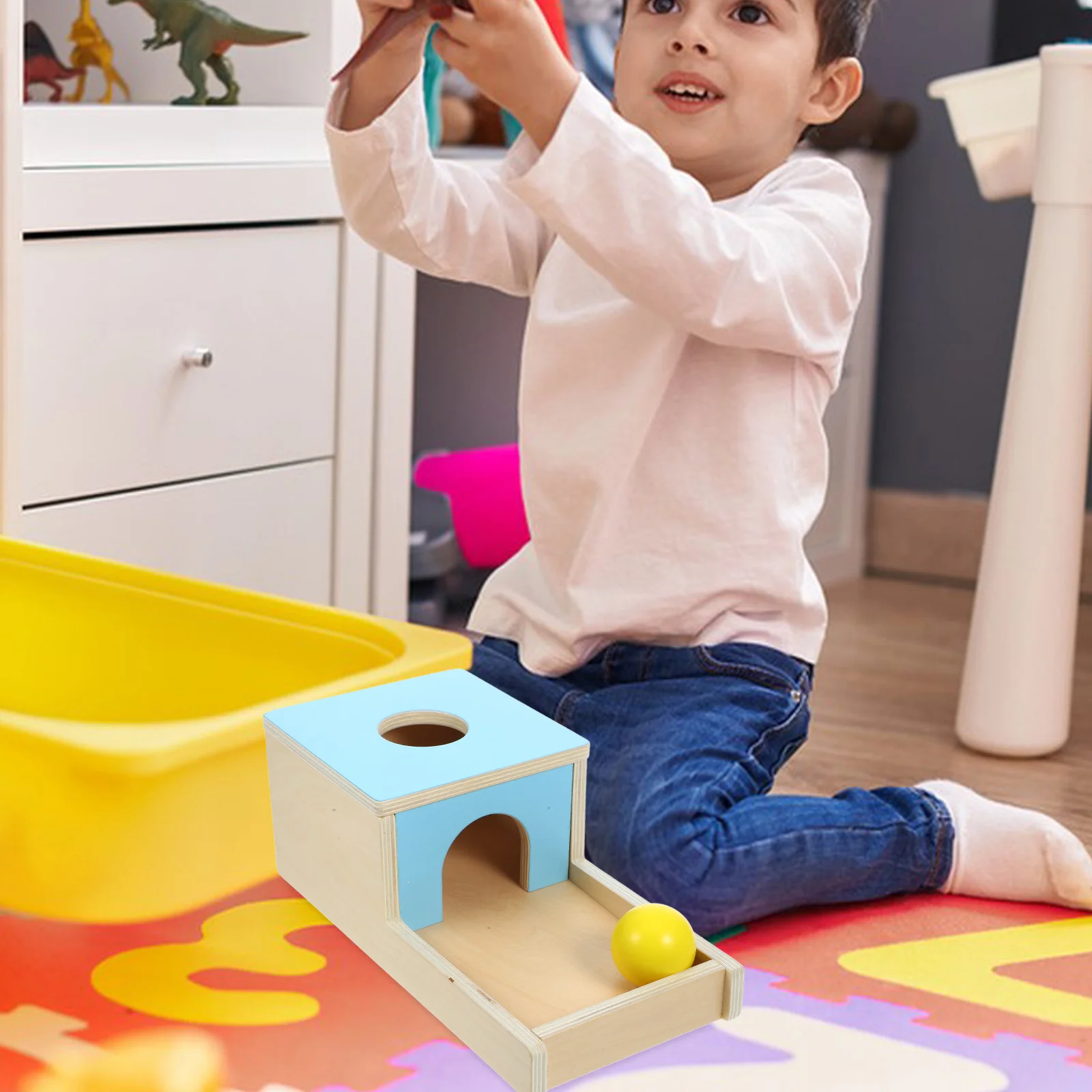 

Wooden Ball Kids Sensory Baby Cognitive Toy Toys Toddler Motor Skills Baby Cognitive Toy Educational Aids