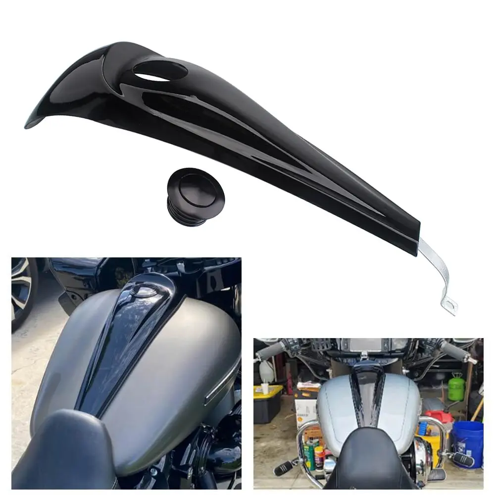 

For Harley Street Road Glide Touring FLHT FLHX 08-23 Motorcycle Dash Fuel Tank Console Trim Panel Kit Oil Gas Tank Cover Cap