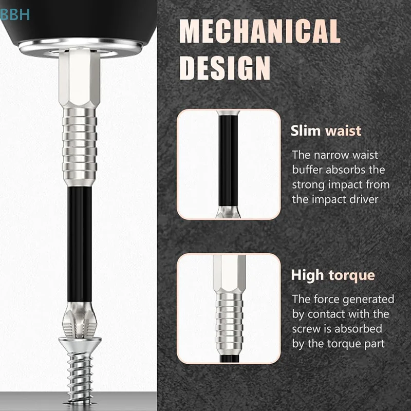 مجموعة لقمة مثقاب مفك براغي مغناطيسي عالي المتين، مغناطيسية قوية + ميزة مغناطيسية عالمية مضادة للانزلاق