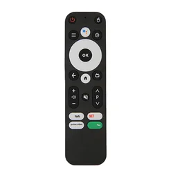 Supernew Replace Voice Remote Control for MECOOL KM2 KM2 PLUS ONN Android 4K UHD TV Box Bluetooth Voice Remote Black
