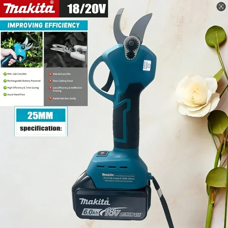 

Factory Direct Makita Brushless Pruning Shears 4 Gears Cordless Handheld Orchard Tree Branch Cutter Work With 18V Lithium Batter