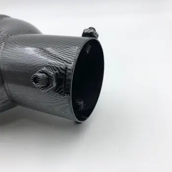 時尚心型不鏽鋼碳纖維排氣尾管雙管尾嘴汽車配件 6 最佳銷售 假排氣管 - №2