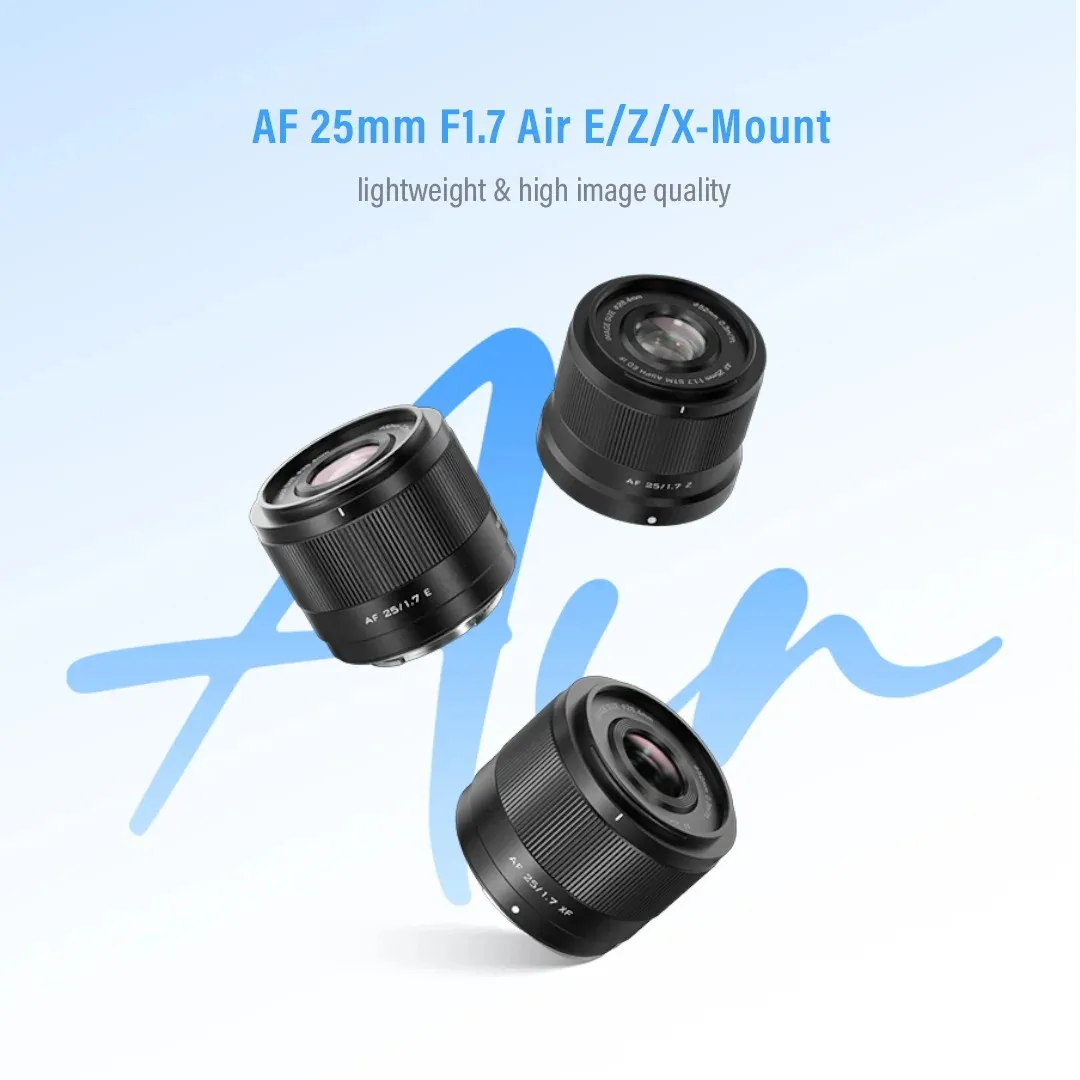 Viltrox 25mm F1.7 Air Autofokus APS-C Festbrennweitenobjektiv für Fuji XM5 X-T5 X-T30 II Nikon Z-Mount ZFC Z50 Z7II Sony ZV-E10 II A7IV – Detail 1