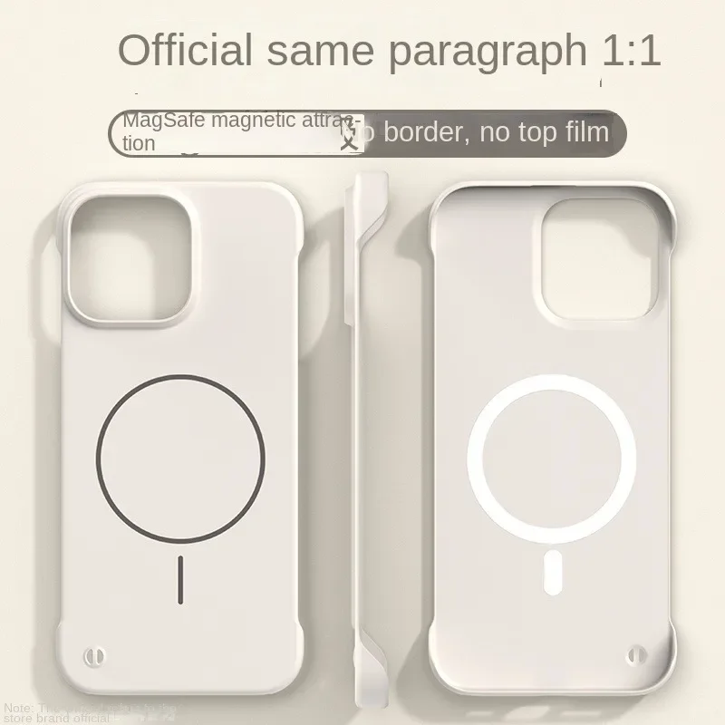 حافظة تبريد صلبة رفيعة للغاية بدون إطار لهاتف آيفون 16E 16 15 14 13 17 Pro Max Plus لهاتف Magsafe غطاء مغناطيسي مقاوم للصدمات #2