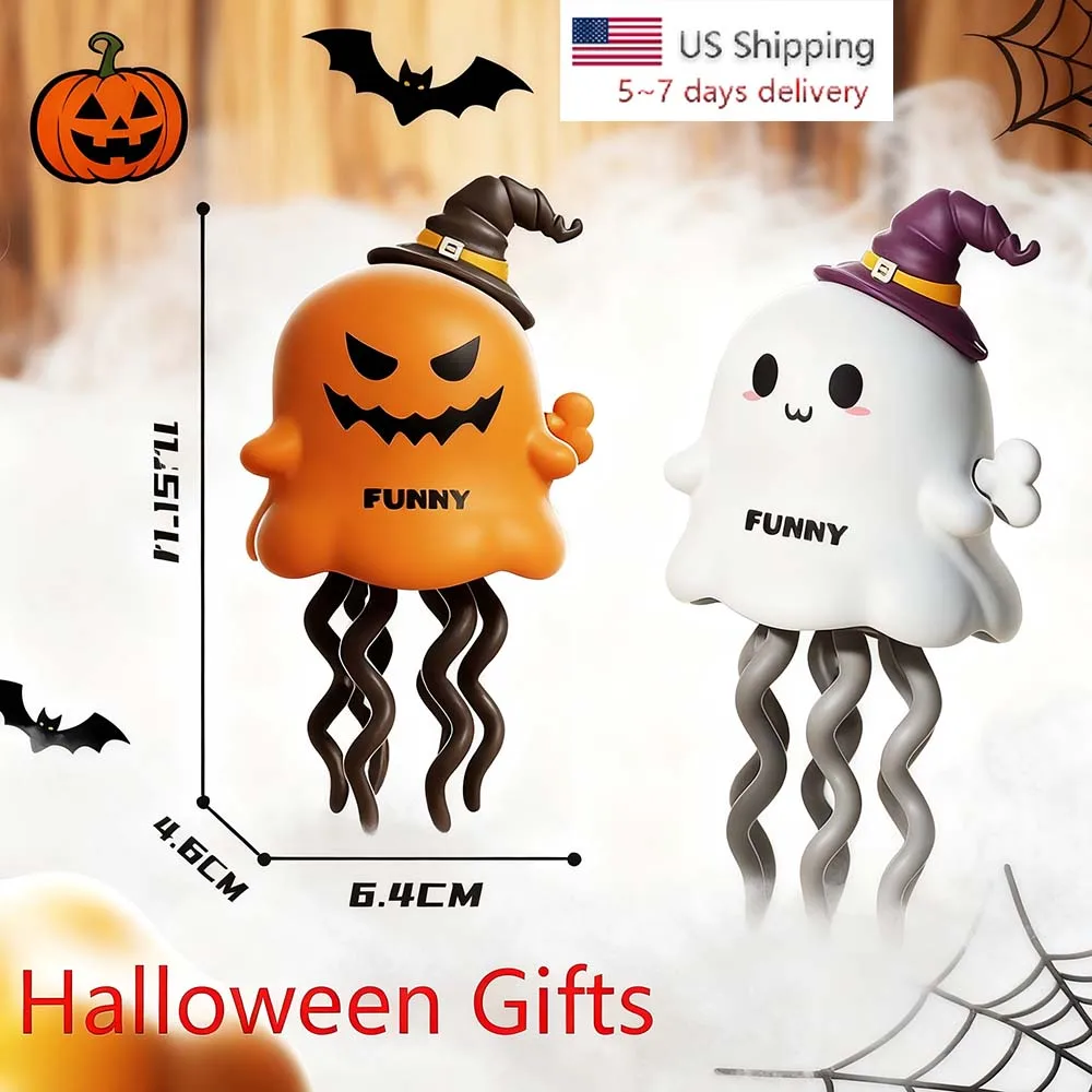 

Magical Wind-Up Dancing Ghost Pumpkin Toys Children Party Club Decoration Funny Halloween Prank Gifts Kids Game Joke Toy Cartoon