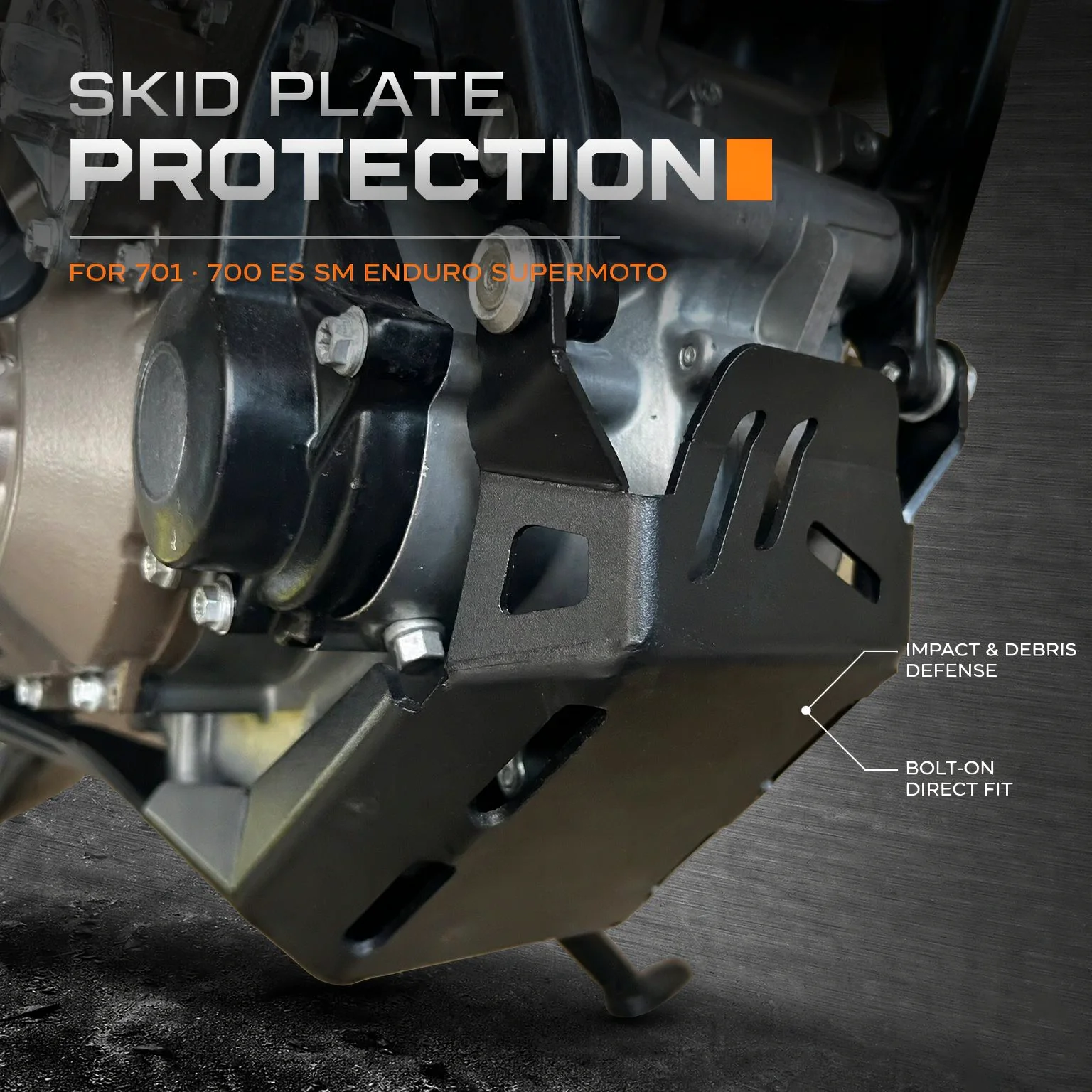 For HUSQVARNA 701 Enduro 701 Supermoto SM GASGAS 700 ES SM Skid Plate Engine Bottom Guard Protector Chassis Engine Splash Cover