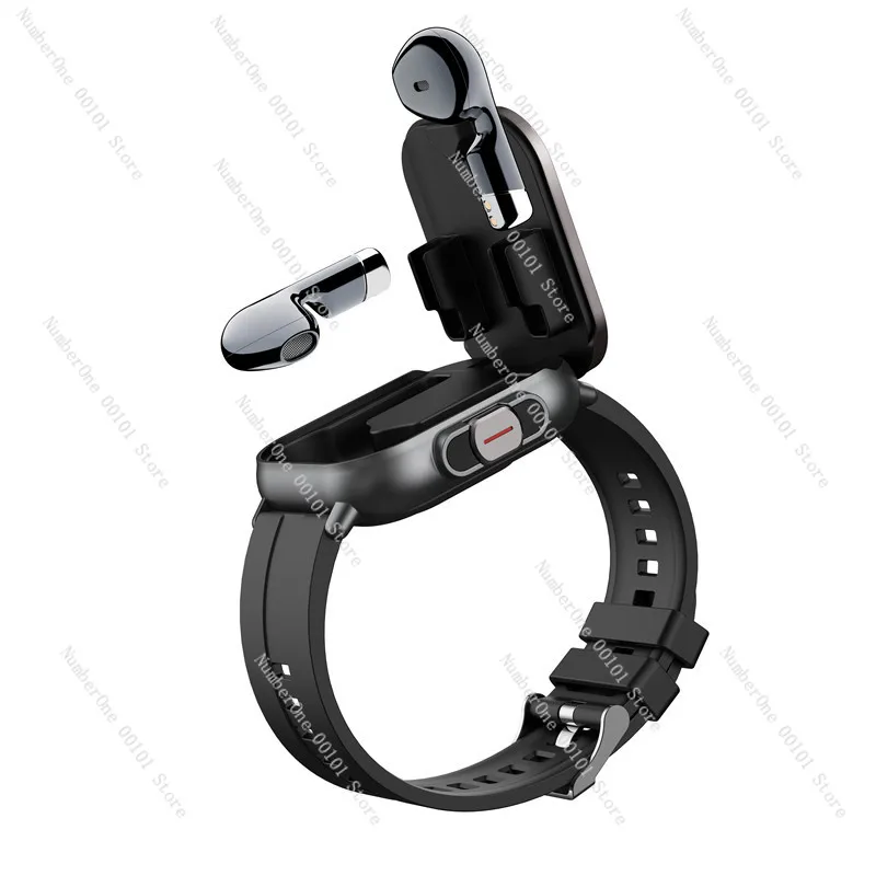 D8 smart watch bluetooth headset 2-in-1 full screen touch bluetooth call sports watch heart rate blood pressure
