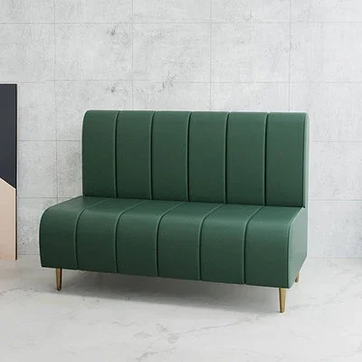 Restaurant Sofa Sets Dining tables And Chairs Use Modern Bench Dining Coffee Leather Wooden Frame Metal Leg Sofa Booth Seating