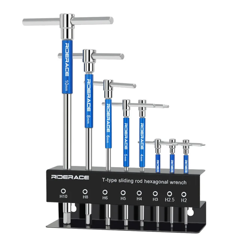 

Набор шестигранных ключей для велосипедов с Т-образной рукояткой, размеры 2/2.5/3/4/5/6/8/10 мм, шестигранный ключ