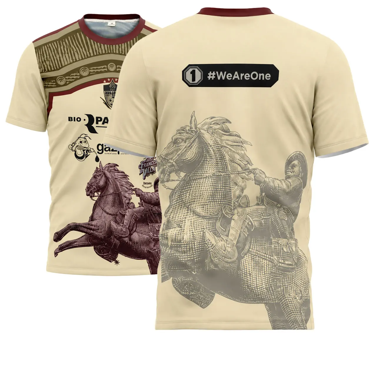 Camiseta de Fútbol Alacranes de Durango Pancho Villa, Ligera, de Secado Rápido, Transpirable, para Fitness y Deportes, Camiseta Informal para Fanáticos