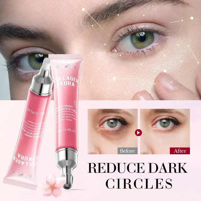 

SADOER Muti-effect Anti Aging Eye Firming Anti-wrinkle Under Bag Tightening Nourish Moisturizing Collagen Sakura Eye Cream