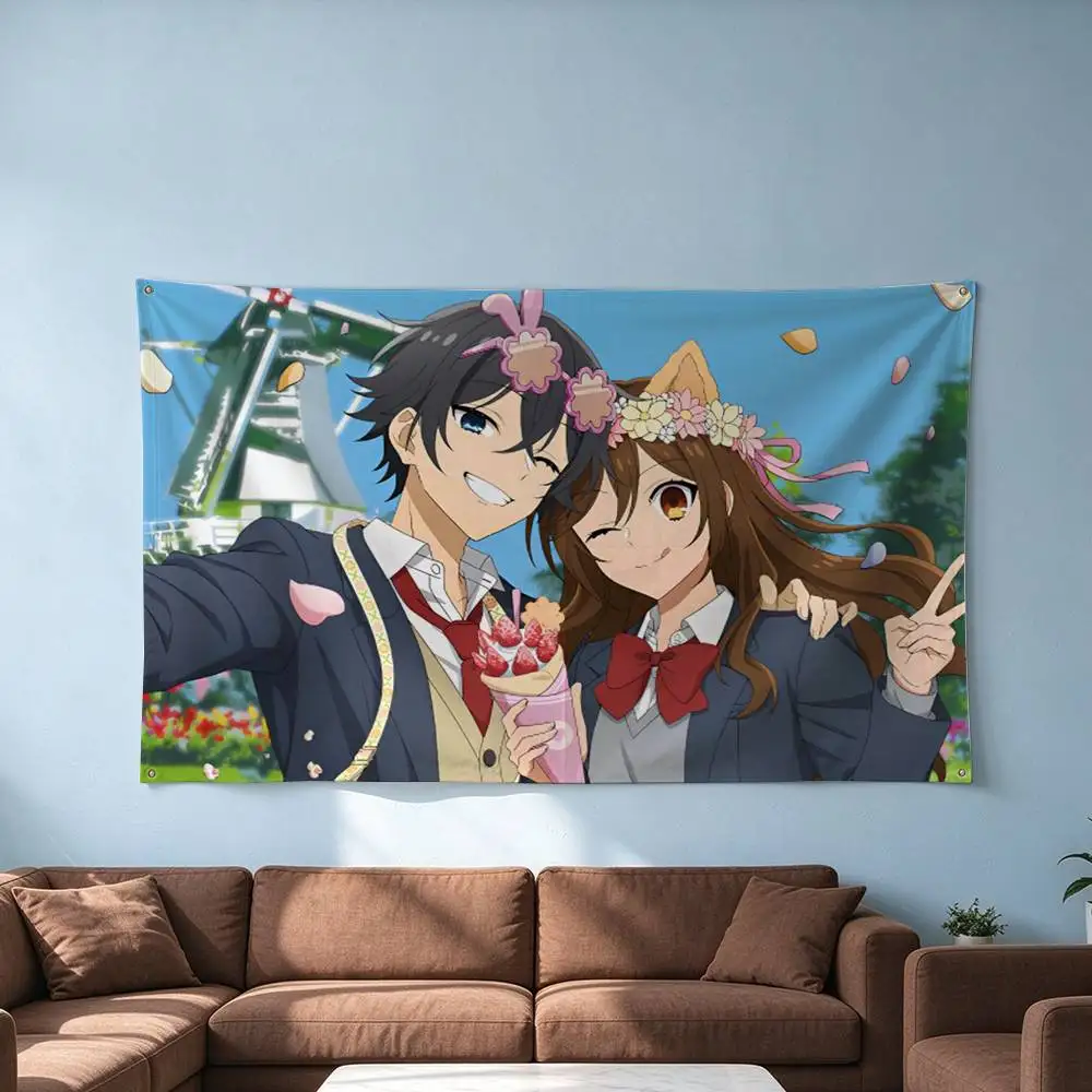 Horimiya K-Kyouko Izumi  Flags for Bedrooms Home Decor Items Outdoor Decors Garage Decoration Flaga