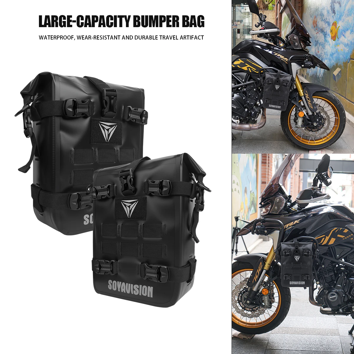 

Водонепроницаемая сумка для инструментов для ремонта, сумка для размещения для BMW R1200GS R1250GS HONDA Suzuki DL650 V-Strom, сумка для аварийных баров на раме мотоцикла