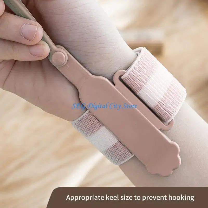 

U75B Plastic Pen Grip Ergonomic Handwriting Aid Grip Pencil Holder with Adjustable Wrist Strap For Toddler Student Writing