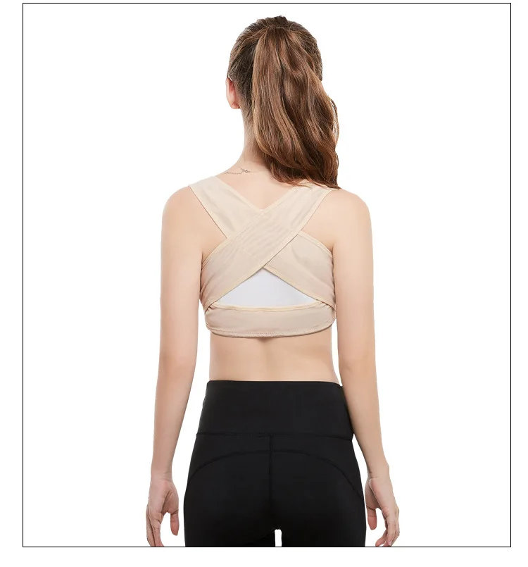 

Adult men's and women's back corrective clothing to correct the chest and breathable abdomen correction posture