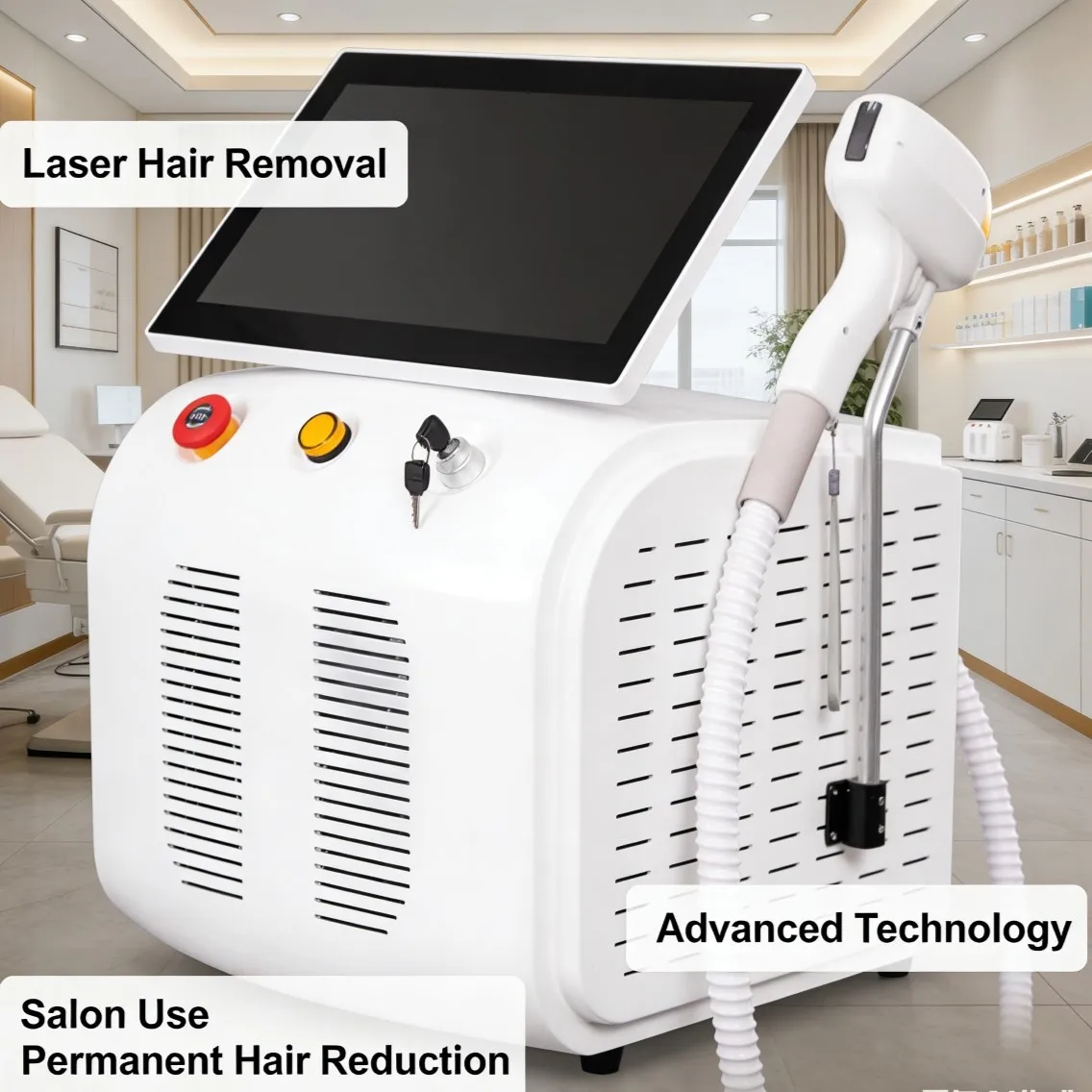 

hot sale diode laser hair removal clinic machine 808nm 3 wavelengths diode laser underarm laser hair removal laser depilation