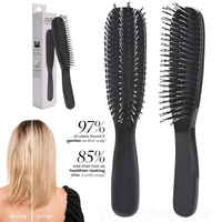 Japanese Premium Head Massager Scalp Brush Hair Massager Shampoo Brush Wet Plastic Detangling Brush Hair Cleaning Comb Rose Gold