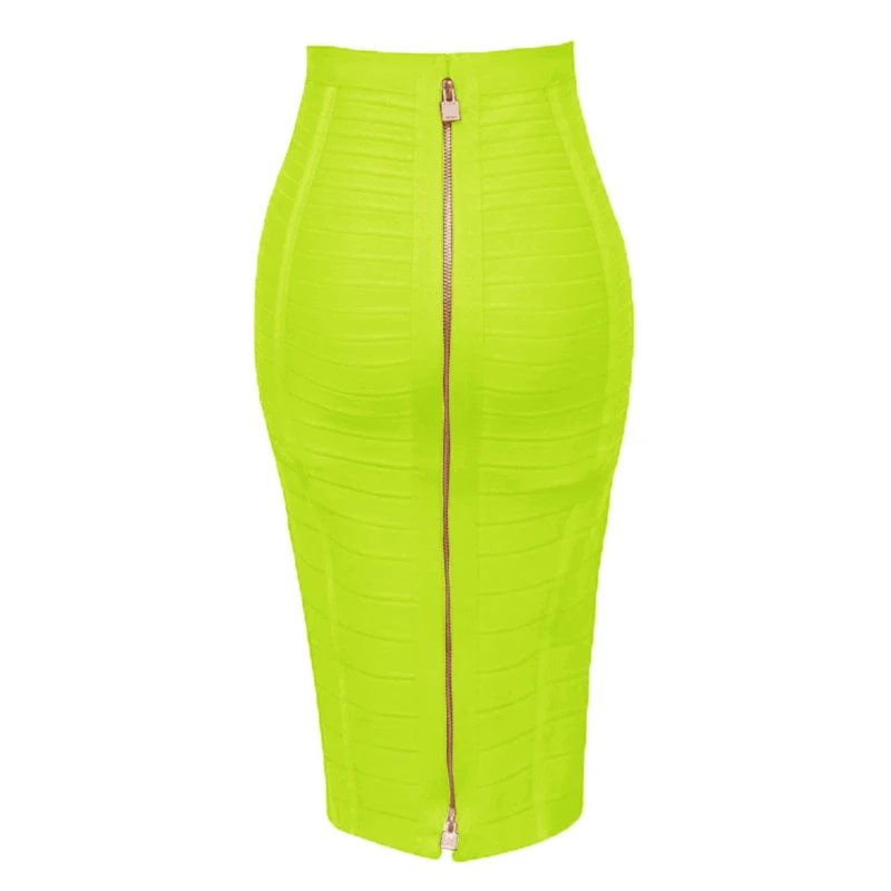 Women Summer Fashion Sexy Black Red Beige White Bandage Skirt 2026 Knitted Elastic Sweet Candy Color Pencil Skirt