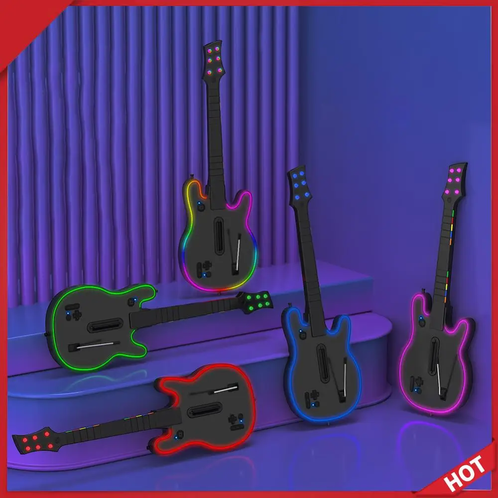 

Wireless Guitar Controller 2.4G Wireless PC Guitar Controller with Strap & Wireless Dongle for PS4 PS3 PC Guitar Hero Clone Hero